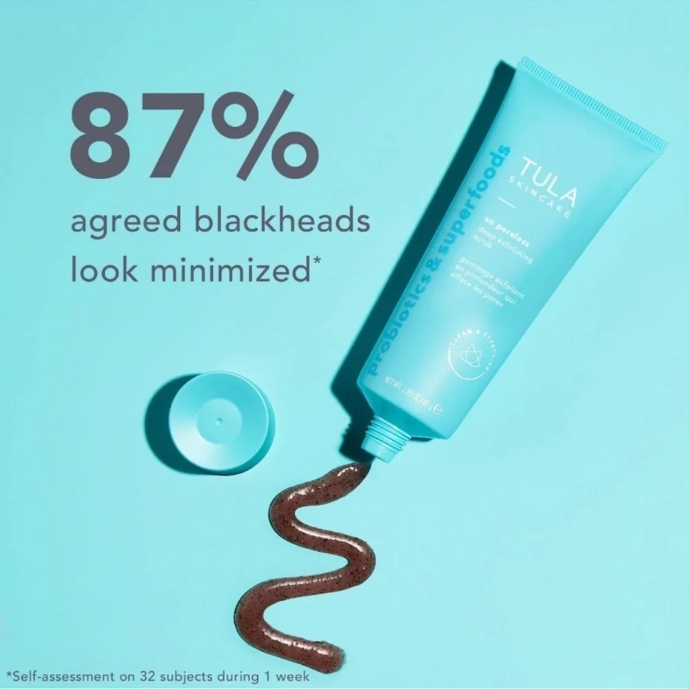 🌸 TULA Skincare So Poreless Deep Exfoliating Blackhead Scrub
